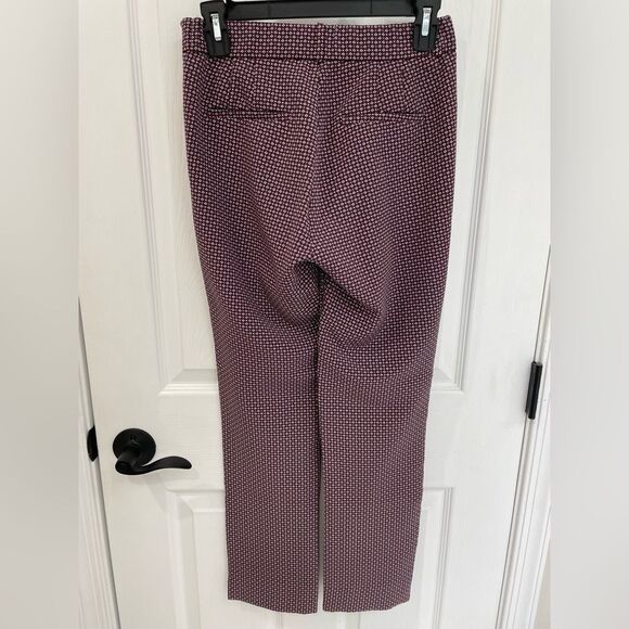 ZARA Trafaluc Elastic Waist Red White Patterned Skinny Pants Women’s Size S - Picture 2 of 7